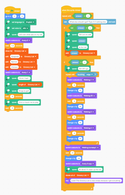 Text-to-speech, Interactive Shopping List (in Scratch) – Musings by ...