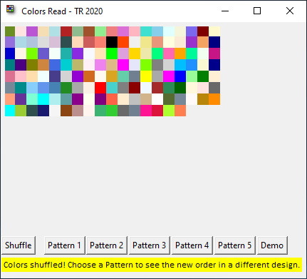 Color Codes Datafile and Dynamic, Interactive Patterns-Making (Python ...